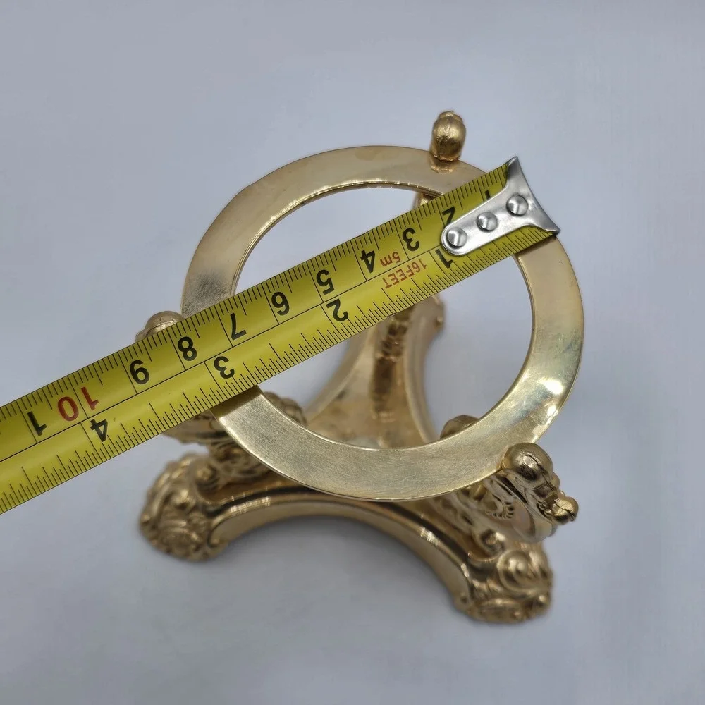 Godinger Art Sphere Display Stand Large Gold over Silver Brass Goldtone Unknown